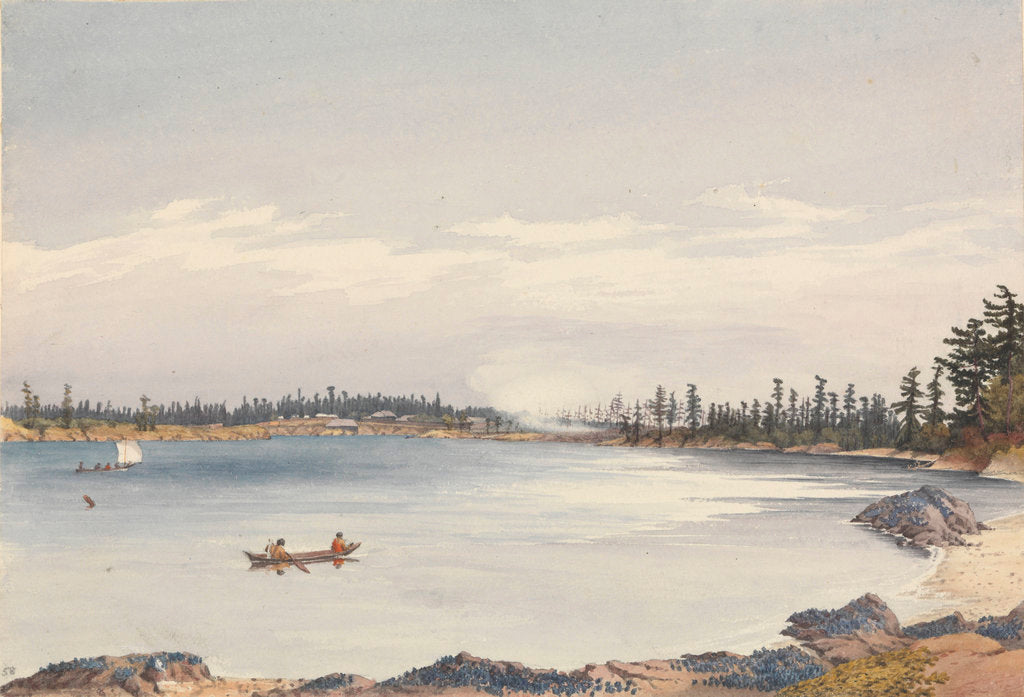 Detail of Victoria Settlement, Vancouver Island, Augt 13th 1851 [Canada] by Edward Gennys Fanshawe