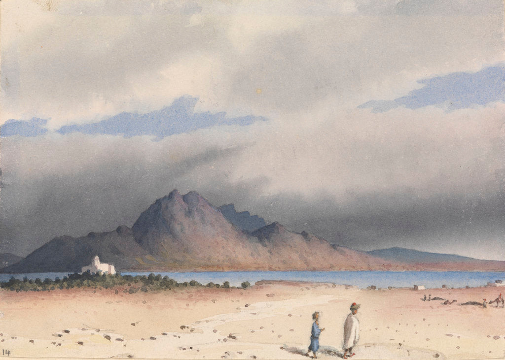 Detail of Tunis Bay, site of Carthage, June 10th 1857 [Tunisia] by Edward Gennys Fanshawe