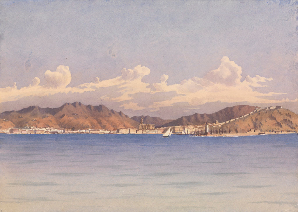 Detail of Malaga, Augt 14th 1857 [Spain] by Edward Gennys Fanshawe