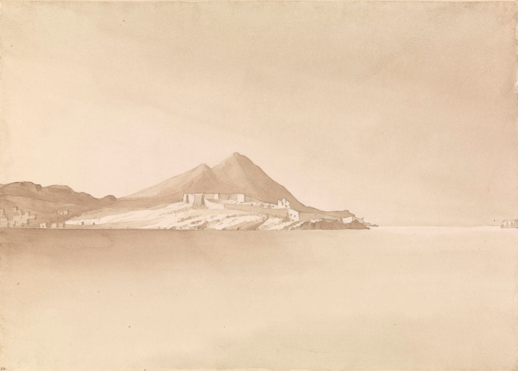 Detail of Fort and village of Navarino [Pylos], Septr. 26th 1857 [Greece] by Edward Gennys Fanshawe