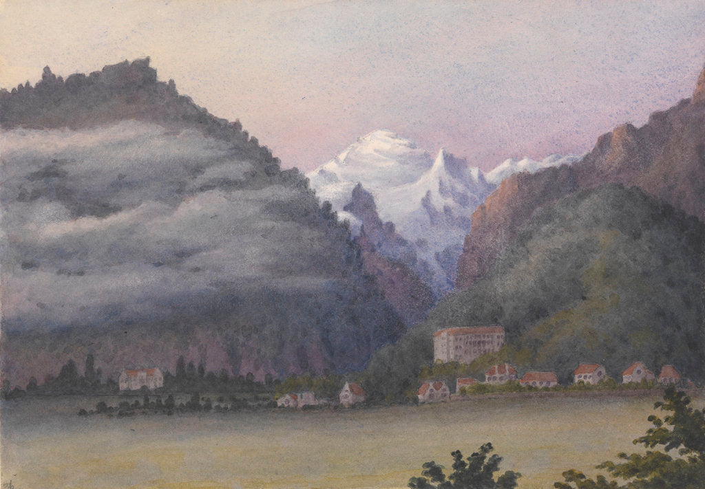 Detail of Jungfrau from Interlaken, 1877 [Switzerland] by Edward Gennys Fanshawe
