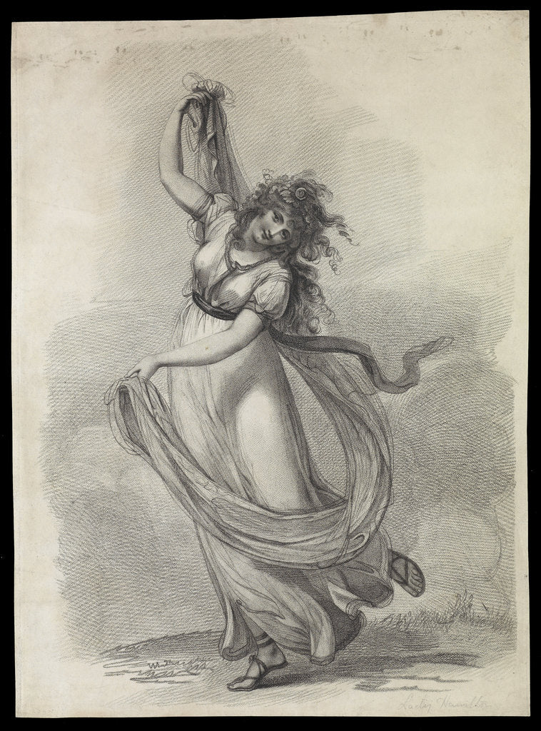 Detail of Lady Hamilton by Anonymous