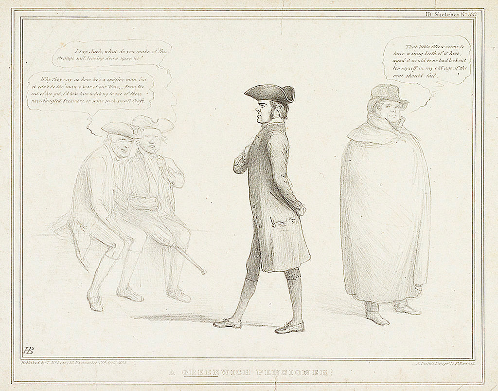 Detail of A Greenwich Pensioner by H. B.