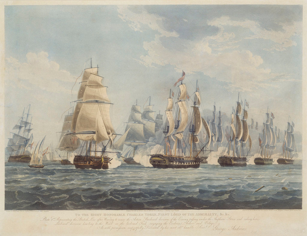 Detail of British line engaging the enemy, 1812 by Thomas Whitcombe