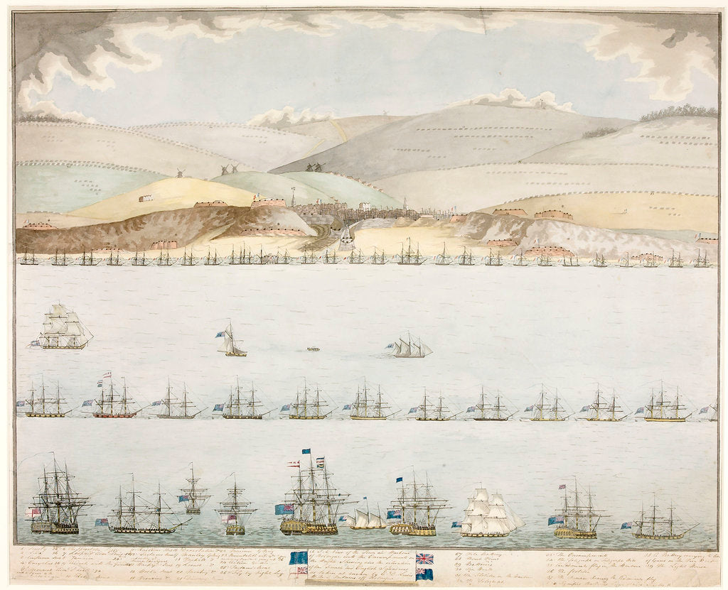 Detail of The Attack on Boulogne, October 1804 by E. D. Lewis