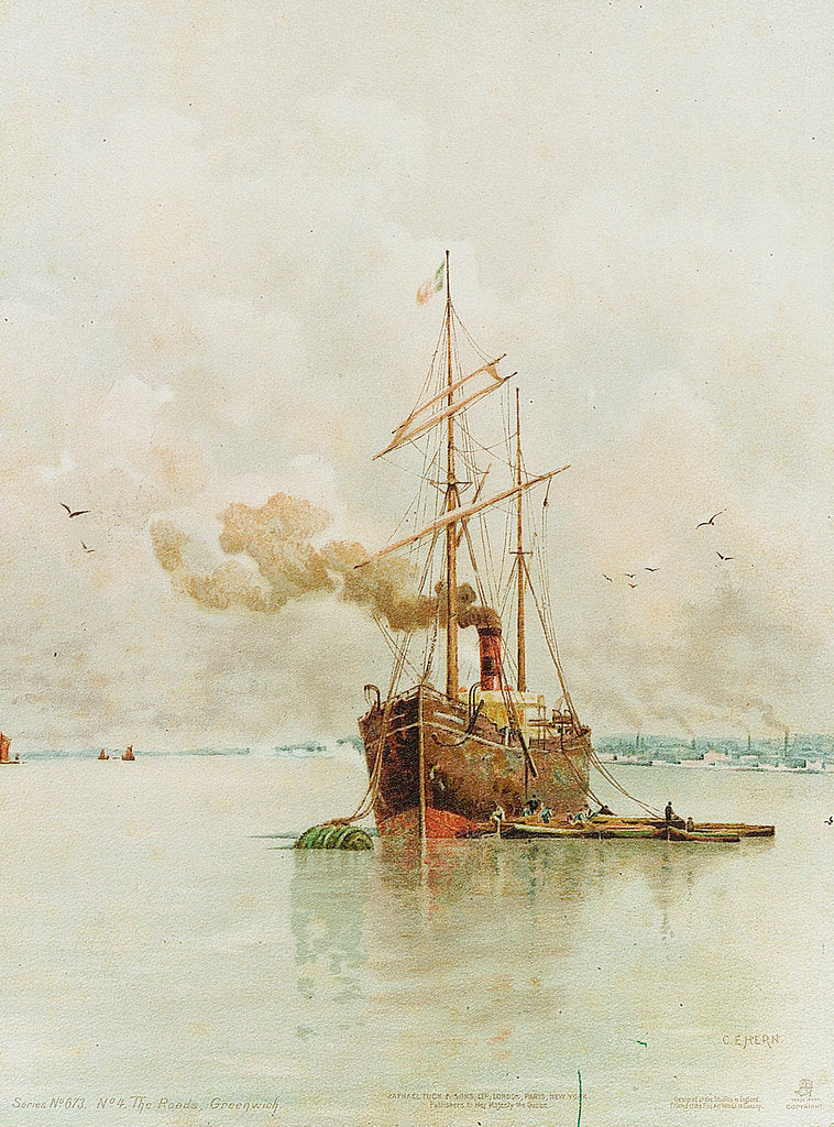 Detail of The Roads, Greenwich by C. E. Hern