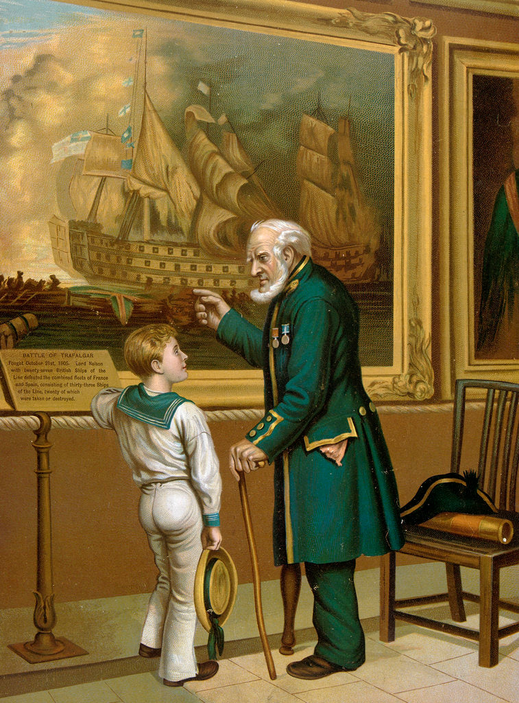 Detail of Twas in Trafalgar's Bay - Turner's 'Trafalgar' explained by a Greenwich Pensioner by unknown