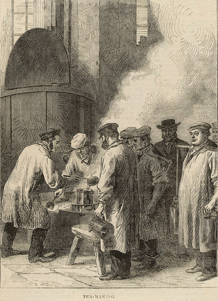 Detail of Tea Making, Greenwich Hospital by M. Jackson