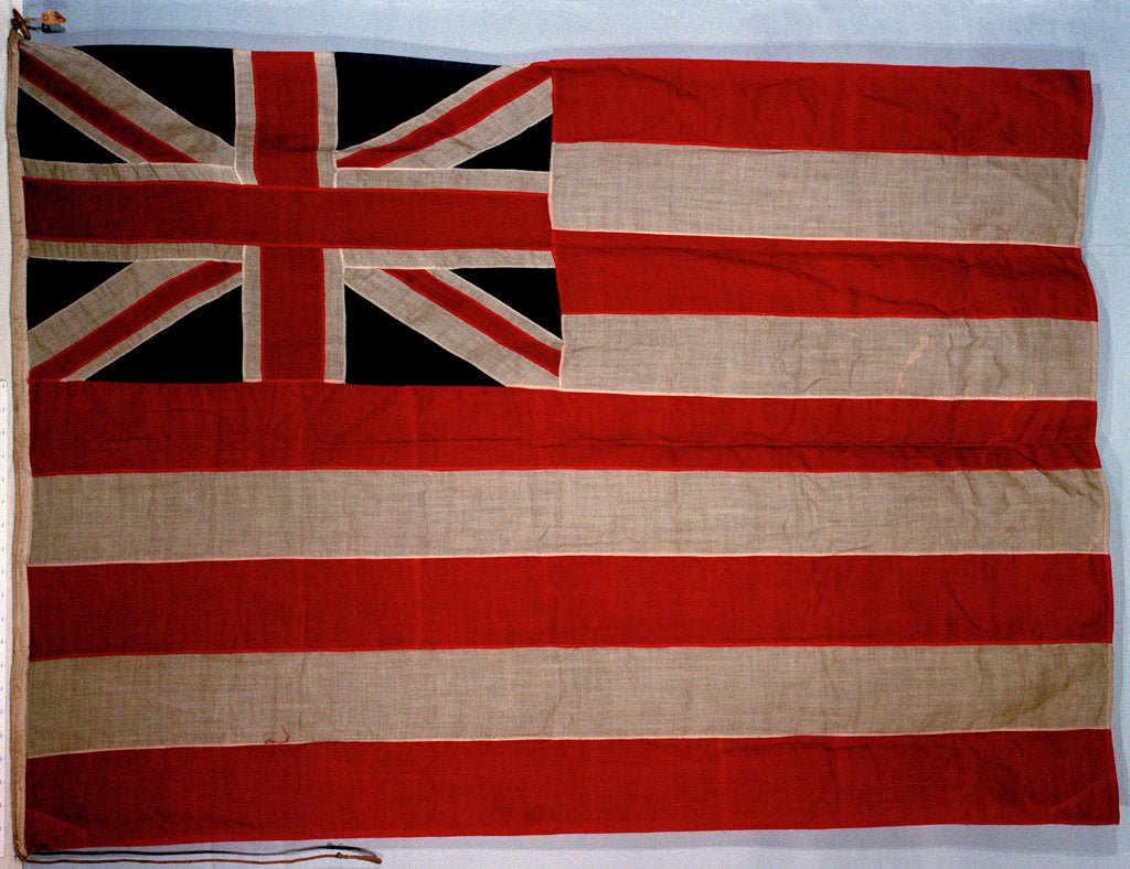 Detail of Honourable East India Company ensign by unknown