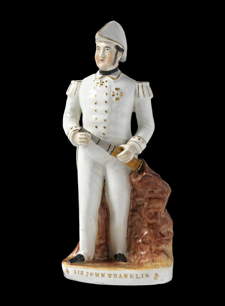 Detail of A Staffordshire earthenware figure of the Arctic explorer, Sir John Franklin (1787-1847) by unknown