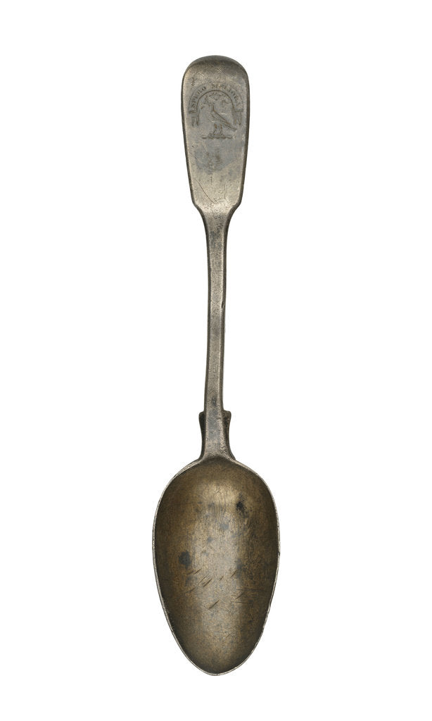Detail of Fiddle-pattern teaspoon by John & Henry Lias