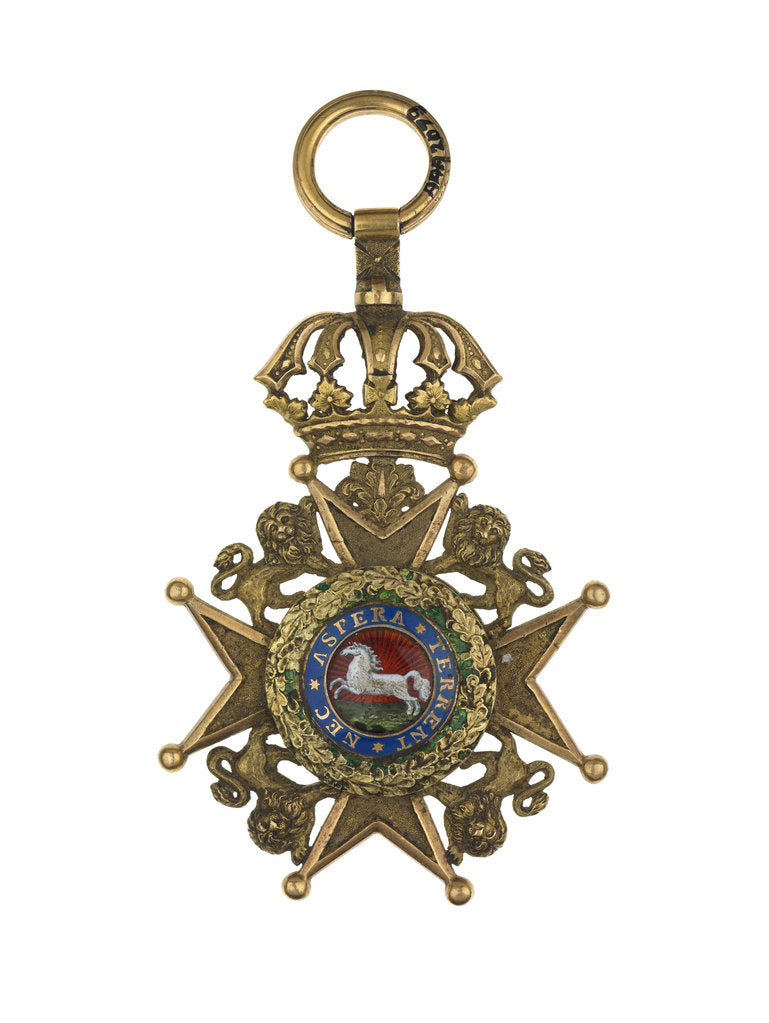 Detail of Badge: Royal Hanovarian Guelphic Order, 2nd class by unknown