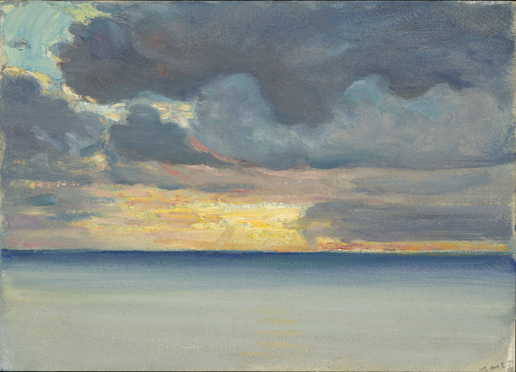 Detail of Seascape from the 'Castilian' by John Everett