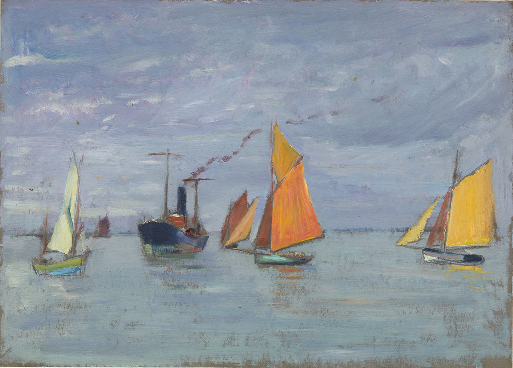 Detail of Fishing boats by John Everett
