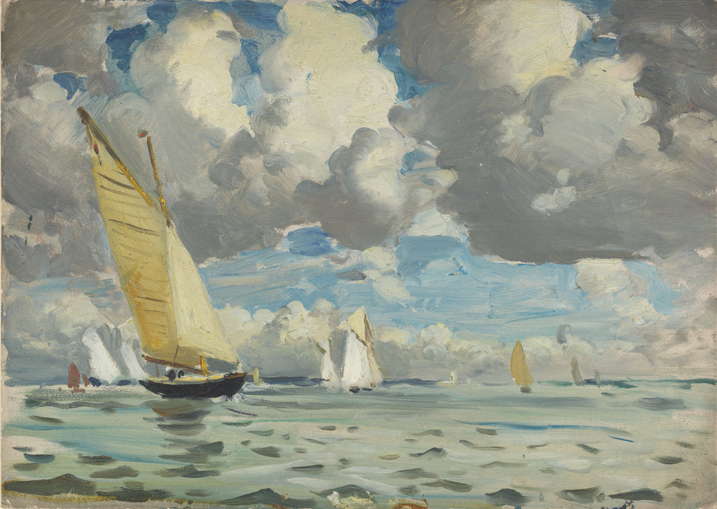 Detail of Yachting at Cowes by John Everett