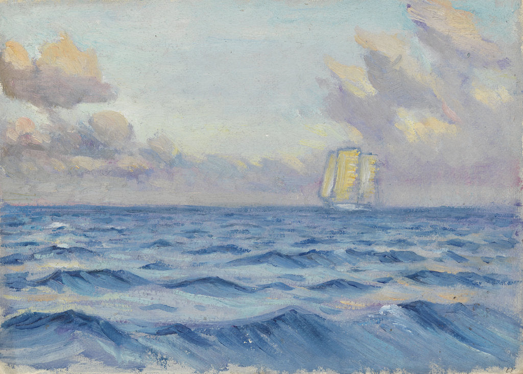 Detail of A sailing ship by John Everett