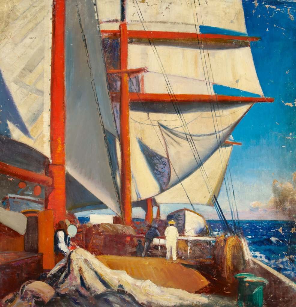 Detail of A deck scene by John Everett