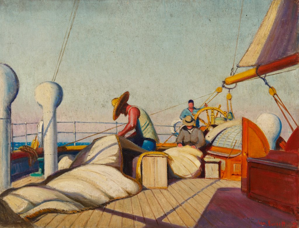 Detail of A Deck scene by John Everett
