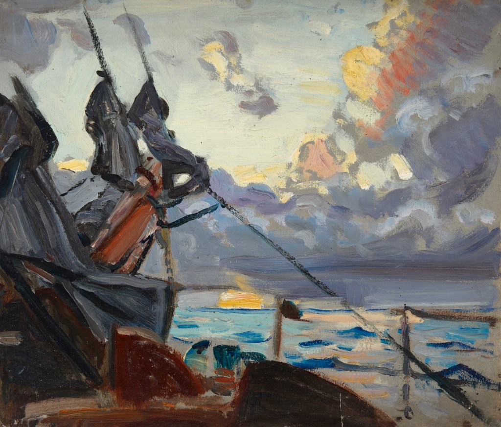 Detail of A deck scene by John Everett