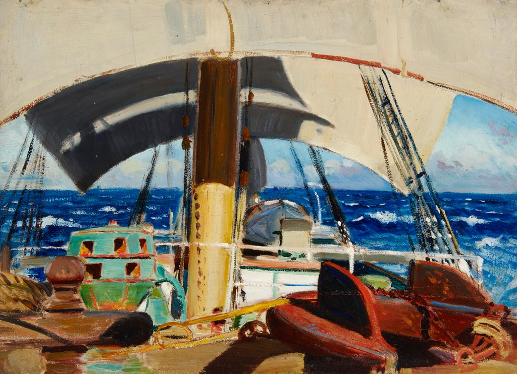Detail of A deck scene by John Everett