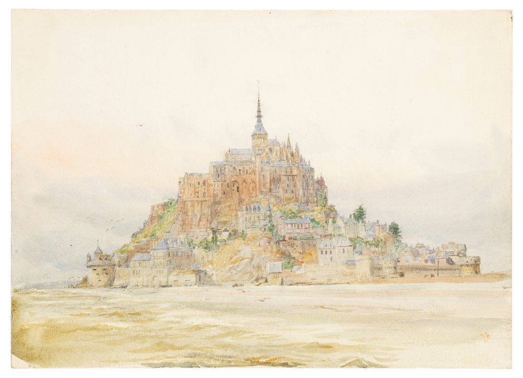 Detail of Mont St Michel by William Lionel Wyllie