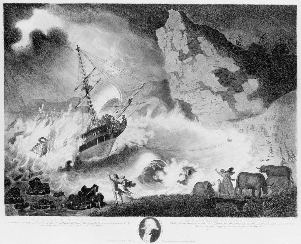 Detail of Loss of the 'Anastatia' by William Hincks
