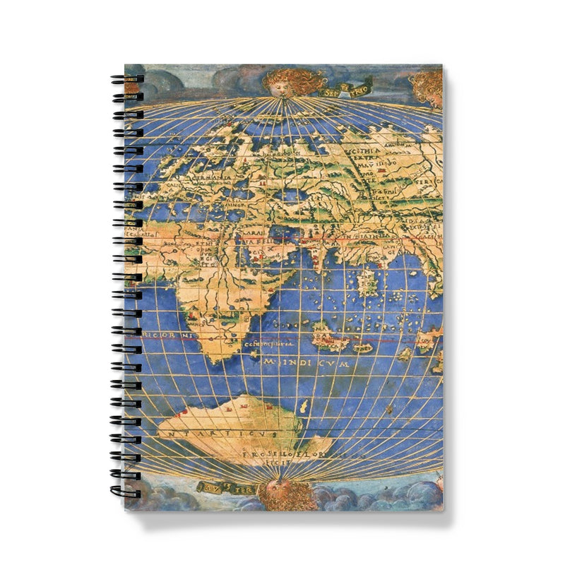 Planisphere world map Notebook