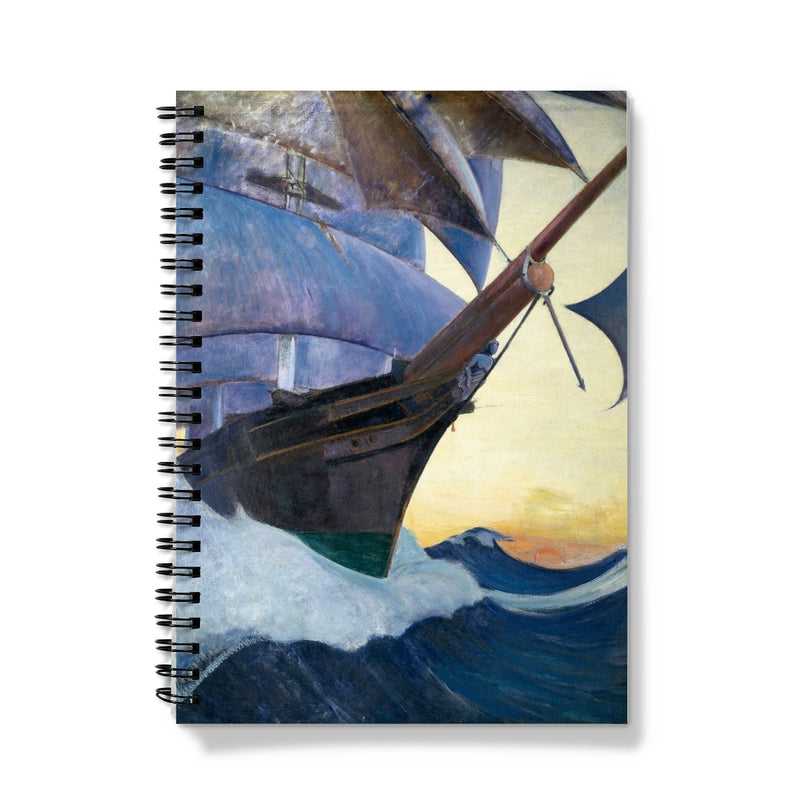 Bow view of Cutty Sark Notebook