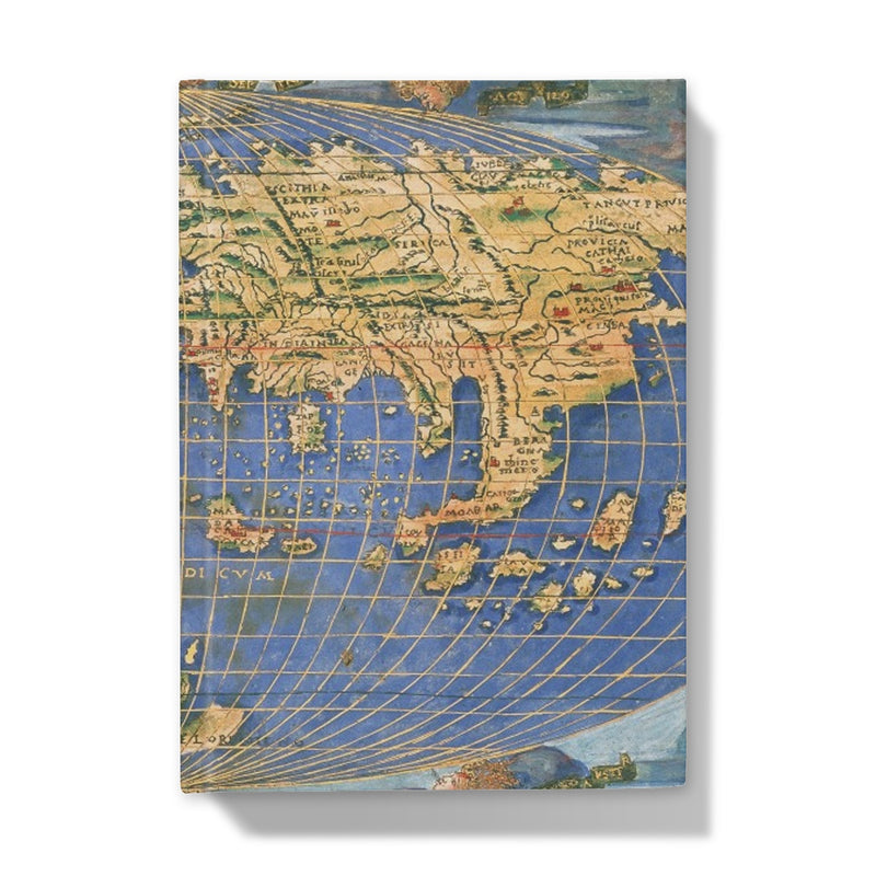 Planisphere world map Hardback Journal