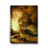 The destruction of LOrient at the Battle of the Nile Notebook