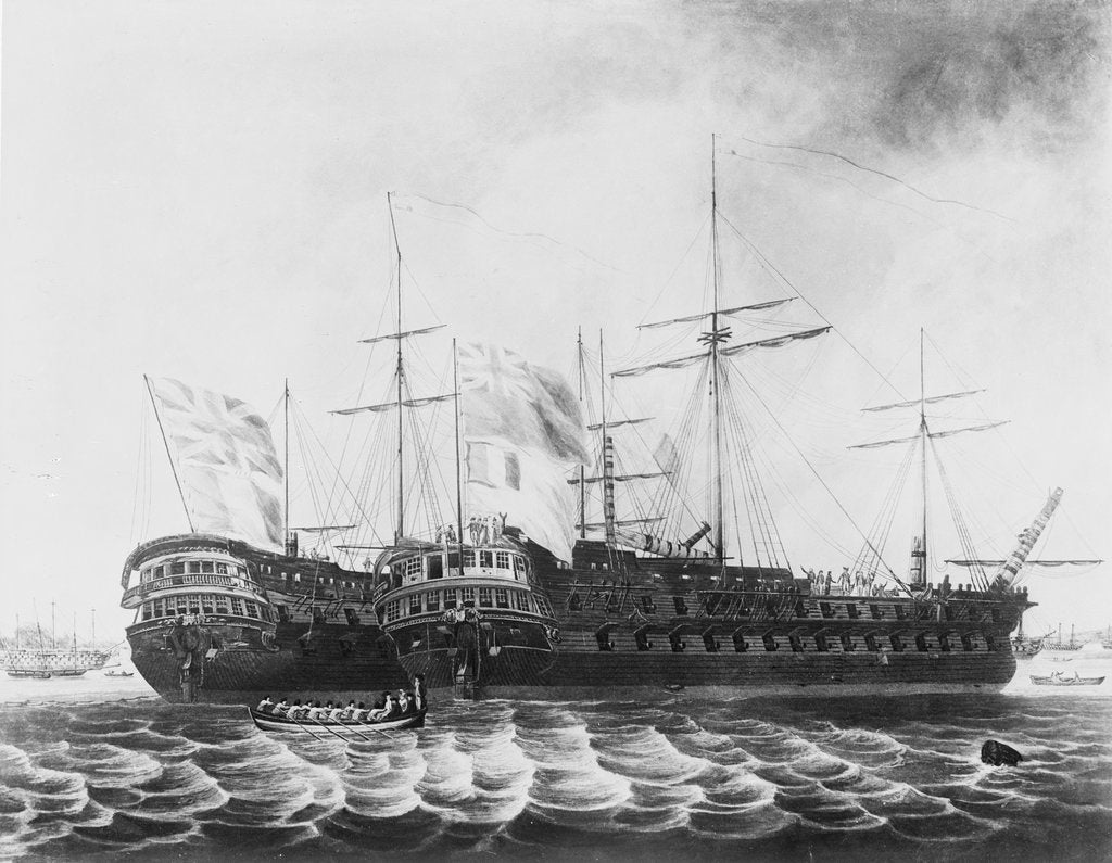 Detail of Battle of the Glorious First of June 1794 by Robert Livesay
