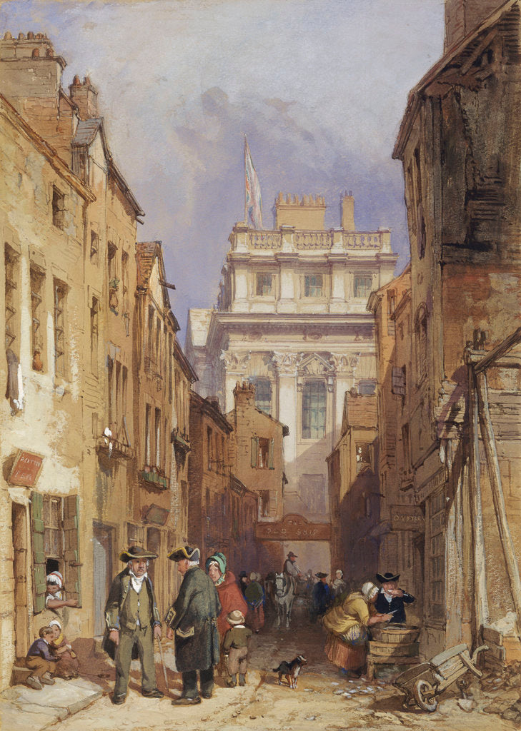 Detail of Fisher's Alley, Greenwich by Clarkson Stanfield