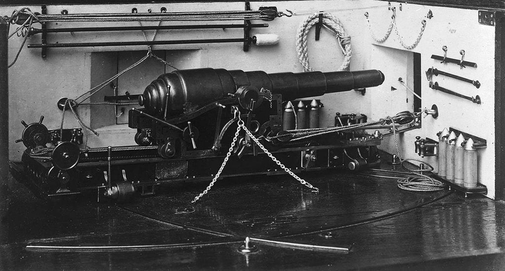 Detail of Sectional model of 'Iron Duke' (1870) by W. H. Bambury