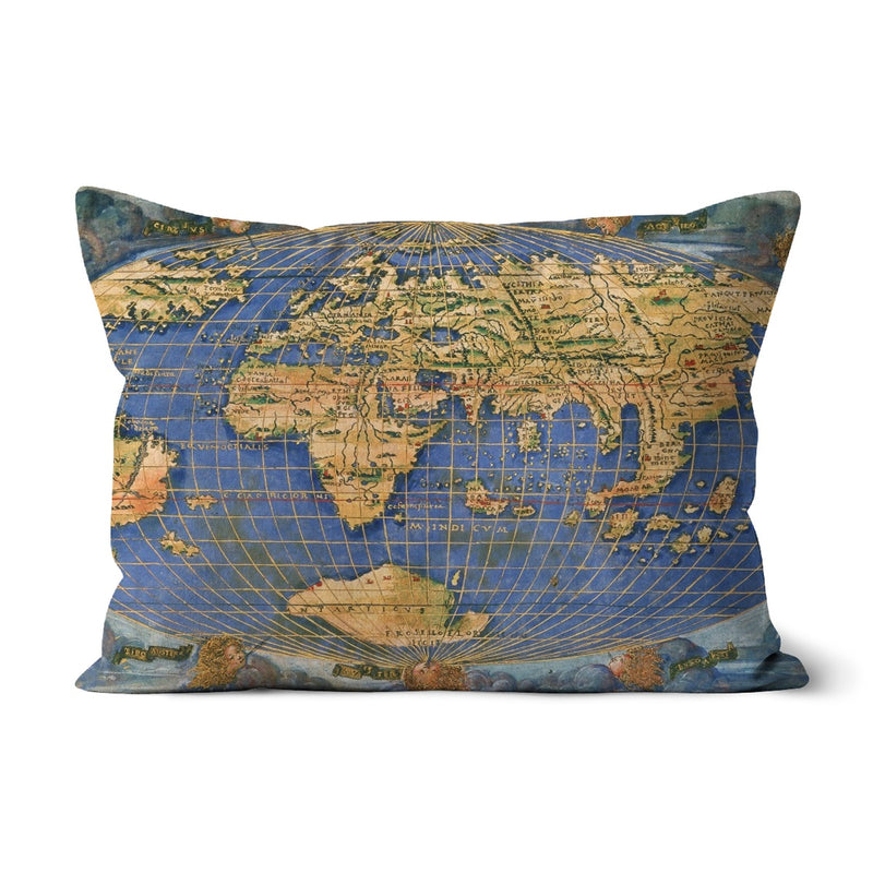 Planisphere world map Cushion