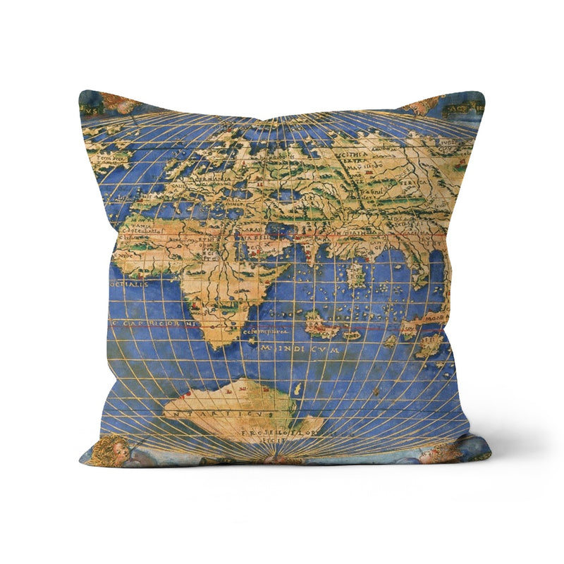Planisphere world map Cushion