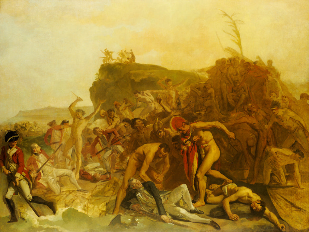 Detail of The death of Captain James Cook, 14 February 1779 by Johann Zoffany