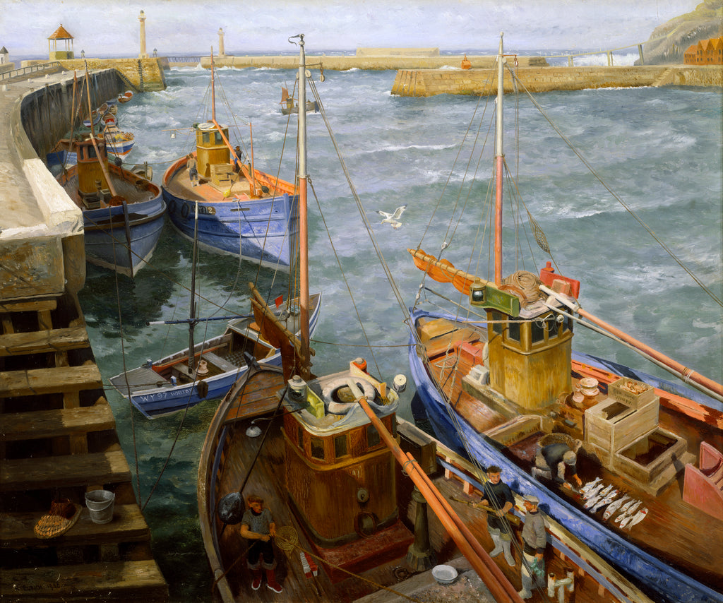 Detail of Whitby in wartime by Richard Ernst Eurich