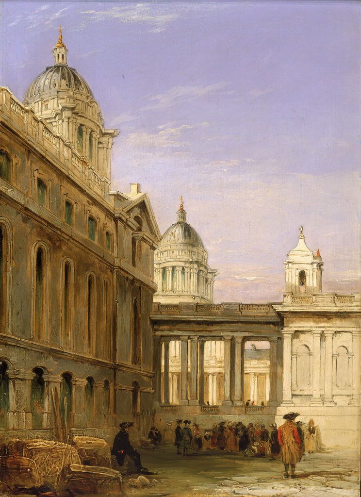 Detail of King William Quadrangle, Greenwich Hospital by James Holland