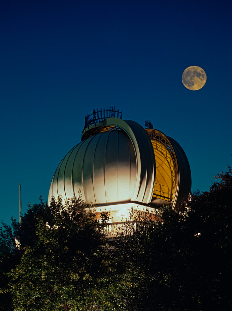 Detail of Dome of the Great Equatorial Building, Royal Observatory Greenwich, at night by National Maritime Museum