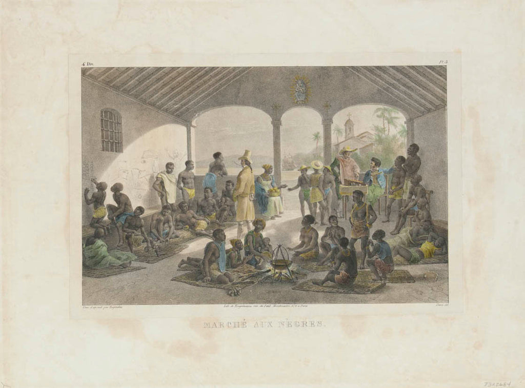 Detail of Marchè aux Nègres by Unknown