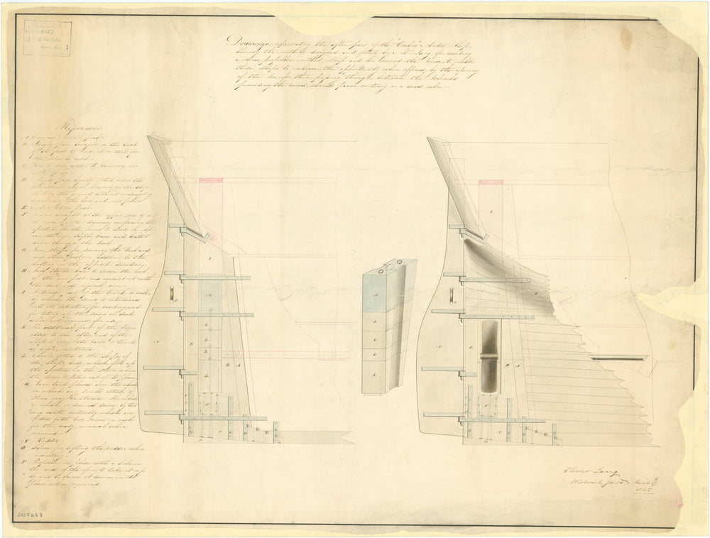 Propeller screw plan for ‘Erebus’ (1826) and ‘Terror’ (1813)