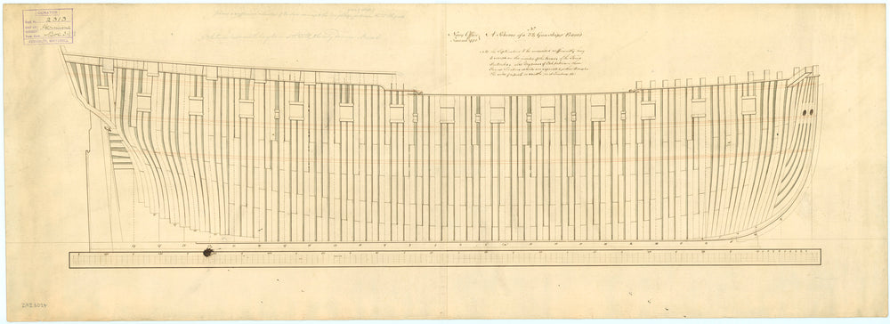 Frame plan for 'Hermione' (1782)
