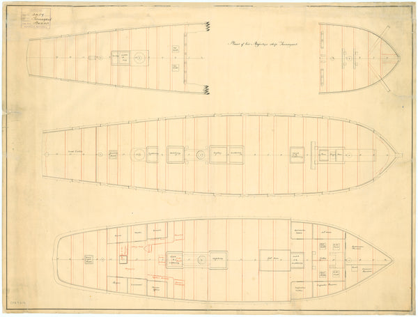 Plan for 'Termagant' (1780)
