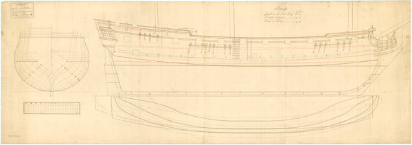 Lines plan for 'Sheerness'