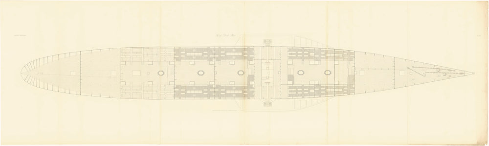 Middle deck plan of SS 'Great Eastern' (1858)