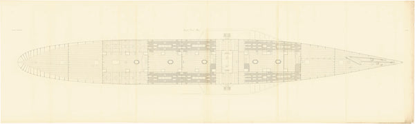 Middle deck plan of SS 'Great Eastern' (1858)