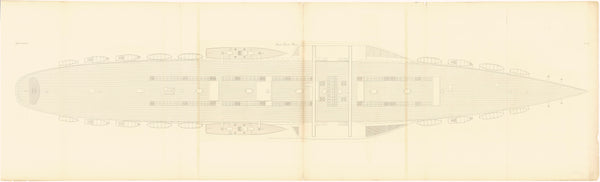 Spar deck plan of SS 'Great Eastern' (1858)