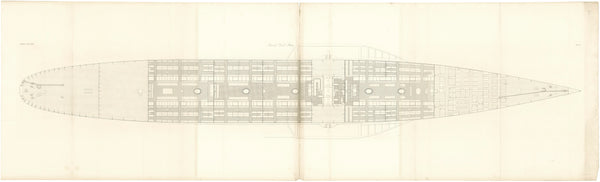 Second deck plan of SS 'Great Eastern' (1858)