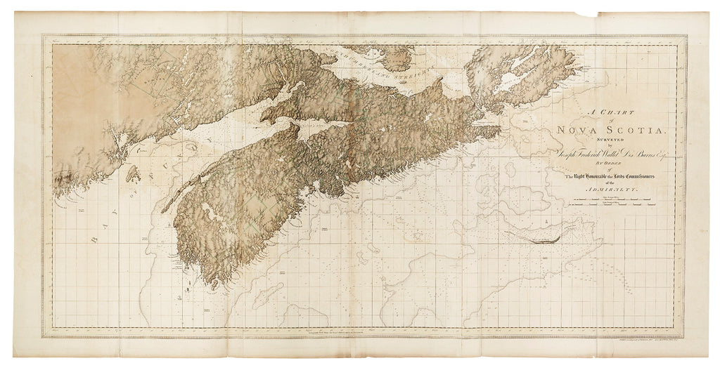 Detail of A chart of Nova Scotia by Joseph Frederick Wallet Des Barres
