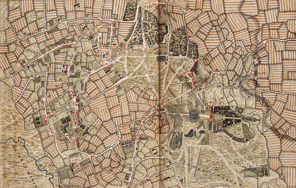 Detail of Map of Hackney, Waltham and Wanstead by John Rocque